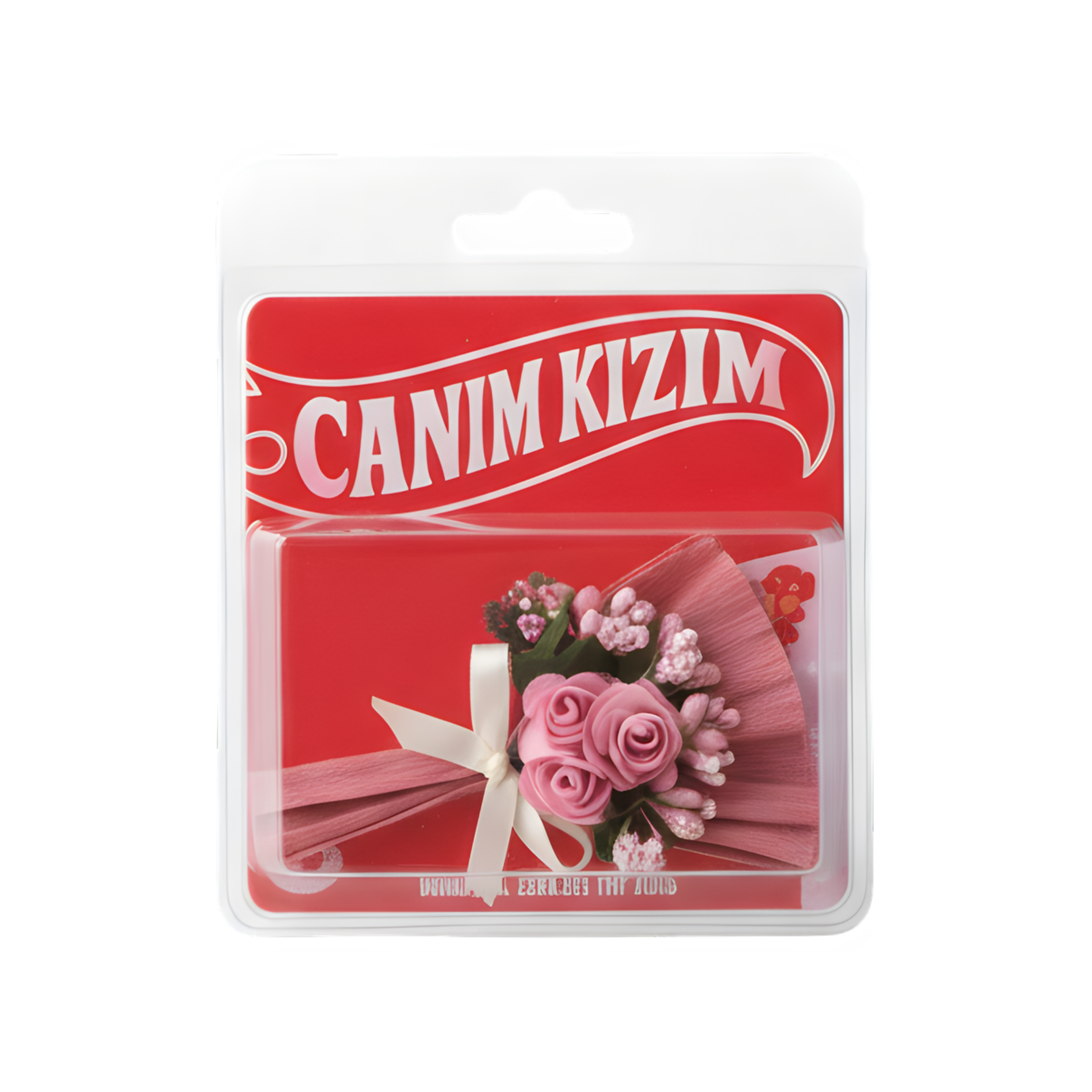 Hot Flowers Canım Kızım Temalı Özel Tasarım Pembe Çiçek Buketi Minik Buket
