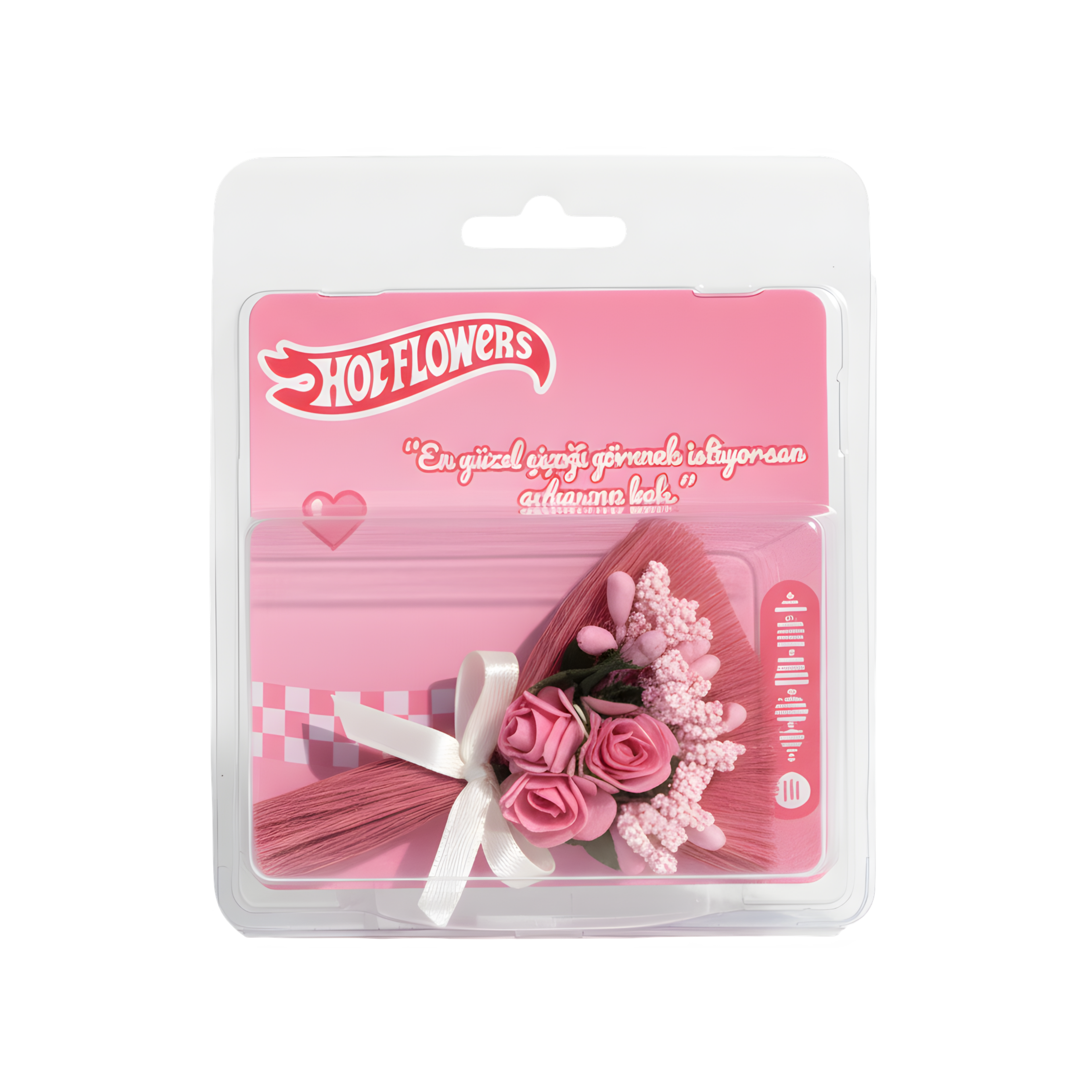 Hot Flowers Aynalı Mini Çiçek Buketi Sevgiliye Özel Hediye Özel Tasarım Love Flowers Minik Buket