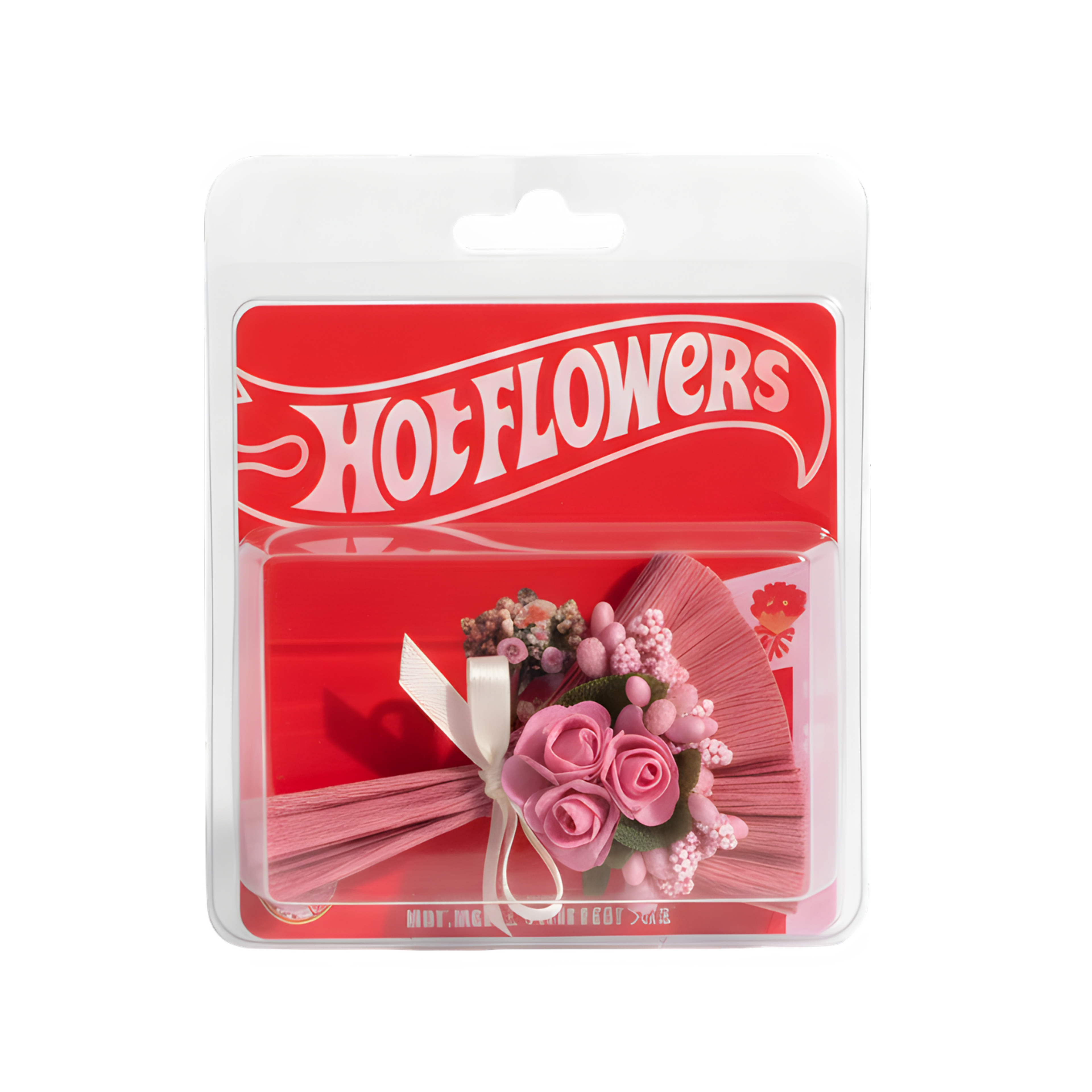 Hot Flowers Özel Tasarım Pembe Çiçek Buketi Minik Buket