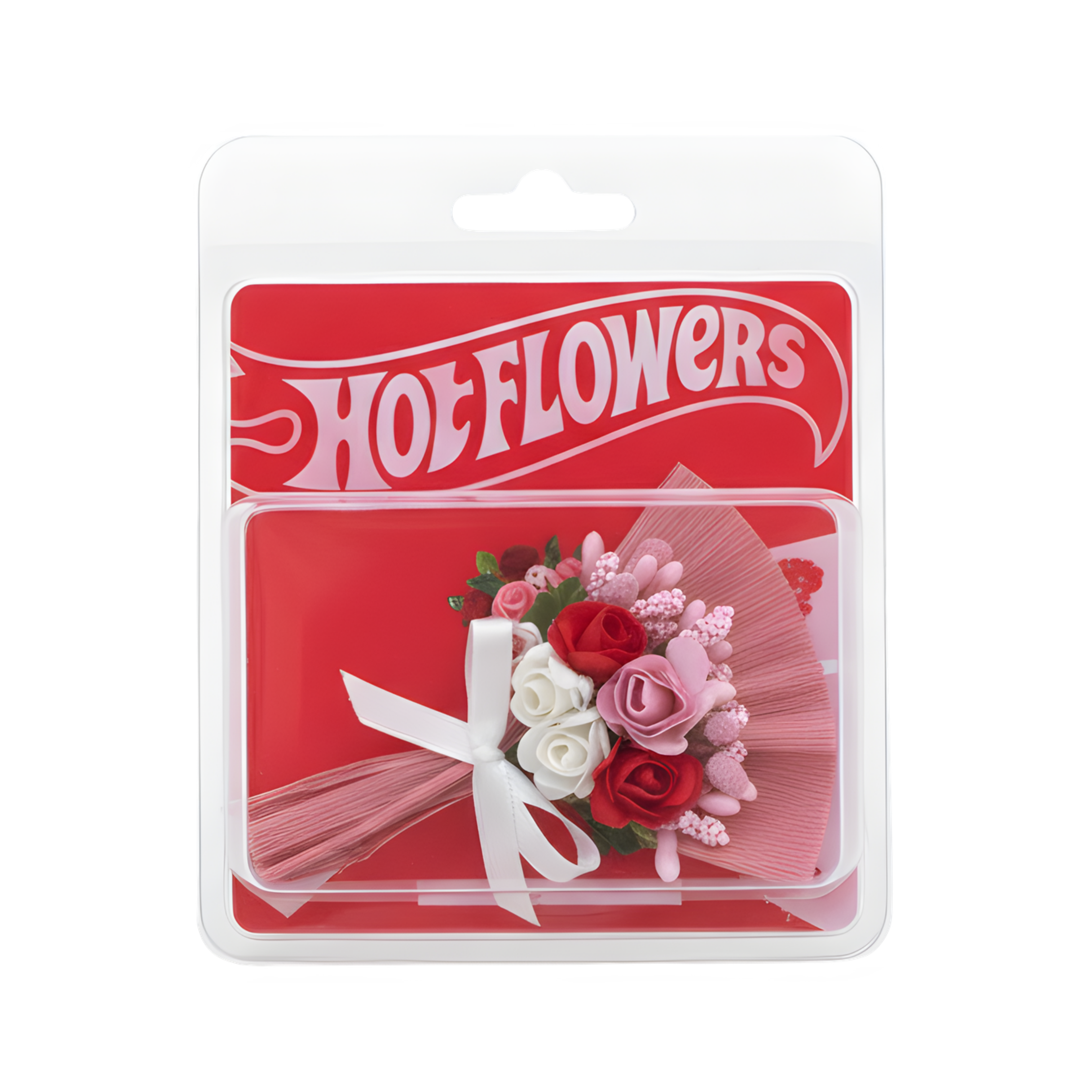 Hot Flowers Özel Tasarım Çiçekli Koleksiyon Ürünü Pembe Çiçek Buketi Minik Buket