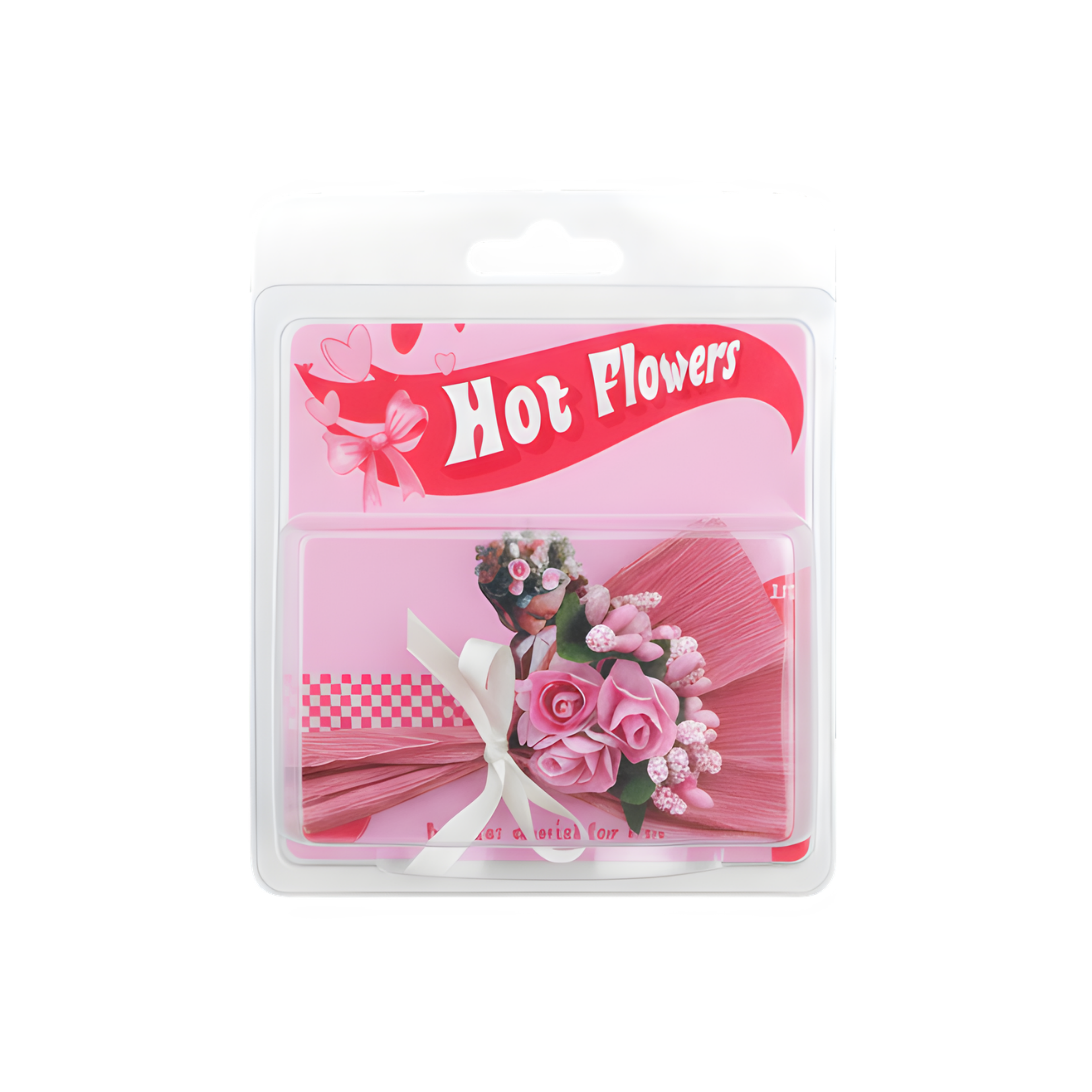 Hot Flowers Özel Tasarım Çiçekli Koleksiyon Ürünü Pembe Çiçek Buketi Love Flowers Minik Buket